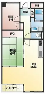 ラポート大日【5階】の間取り