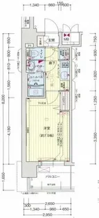 プレサンス大須観音【14階】の間取り
