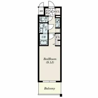 S-RESIDENCE鶴舞II【4階】の間取り
