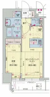 プレサンス梅田東グラッド【11階】の間取り