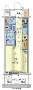 レオンコンフォート阿波座西【6階】の間取り