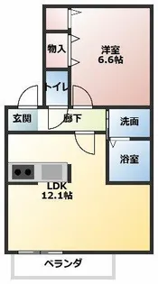 アクシスⅡ【1階】の間取り
