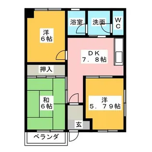 3DKの間取り画像