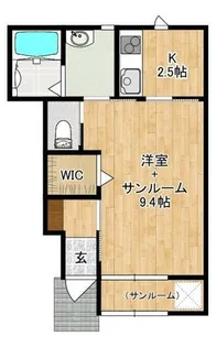ブロッサム S【103号室】の間取り