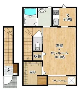ブロッサム・S【202号室】の間取り