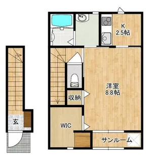 山隈新築AP【203号室】の間取り