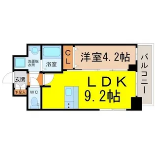 ファステート名古屋ラプソティ【2階】の間取り