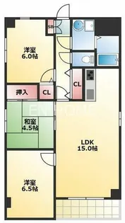 COLLECTION空堀【5階】の間取り