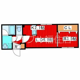 グランヴェール月寒中央【4階】の間取り