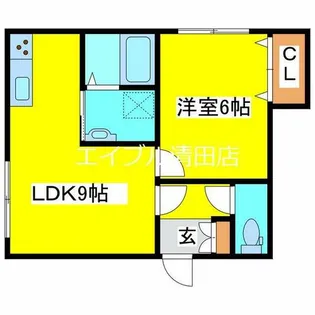 プラムスクウエア【103号室】の間取り