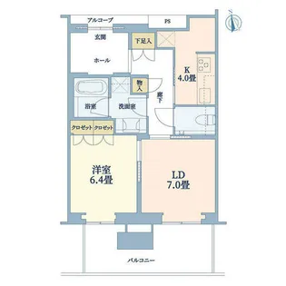 グラングリーン大阪 THE NORTH RESIDENCE【23階】の間取り