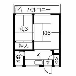 日長荘【2階】の間取り