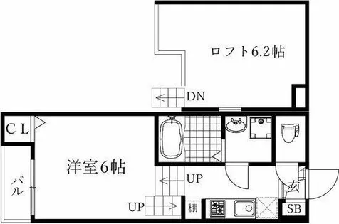 HUMMING LIFE栄生【1階】の間取り