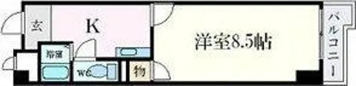ハイツ金山【4階】の間取り