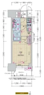 プレサンス名駅南エディフィス【6階】の間取り