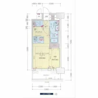 プレサンス太閤通ファシール【11階】の間取り