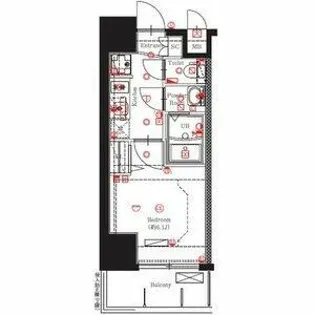 MAXIV名古屋【8階】の間取り