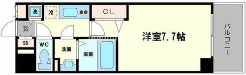 LUXE海老江Ⅱ【3階】の間取り