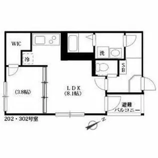 ハーモニーテラス押切【3階】の間取り