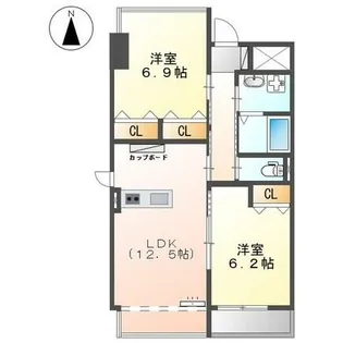 GNO.1 美女神【4階】の間取り