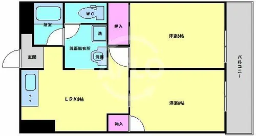 エクセルハイム川富【9階】の間取り