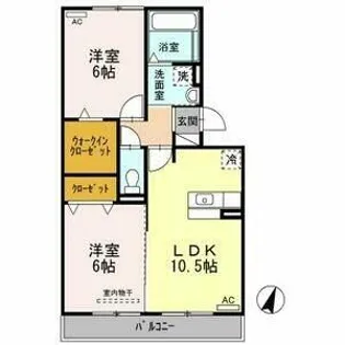 エスパシオ・ベルデ ベルデ【1階】の間取り