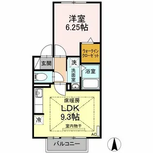 レクスト下方【2階】の間取り