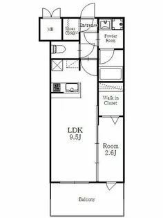 エンクレスト博多LEGEND【6階】の間取り