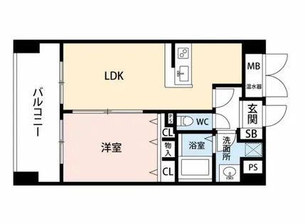 モン・ルポ博多駅東【8階】の間取り