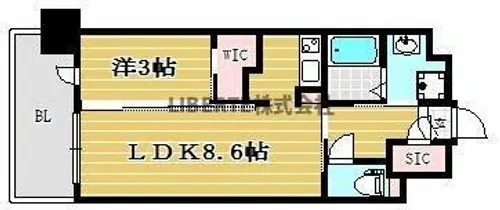 アルファシオベイス博多【5階】の間取り