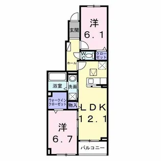 リーフ【1階】の間取り
