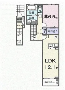 リーフ【2階】の間取り