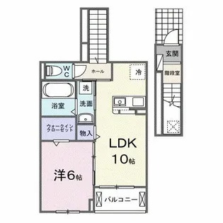 リーフ【2階】の間取り