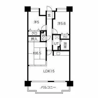 シティ・ライフグランヴィーネ星ヶ丘 B棟【6階】の間取り