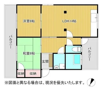 福岡県行橋市大字下津熊【アパート】の間取り