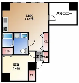 FONTANA【2階】の間取り