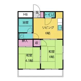 サンシャイン中川【301号室】の間取り