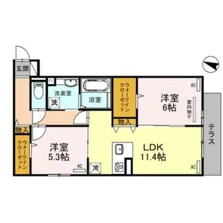 大阪府堺市北区百舌鳥赤畑町3丁【アパート】の間取り