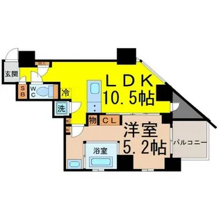 SK BUILDING-501【7階】の間取り