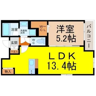 カロス新栄【5階】の間取り