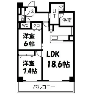 アーバンパーク日吉【13階】の間取り