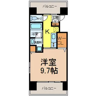 CASTELLO ASSO(カステロアッソ)【3階】の間取り
