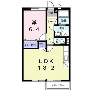 グリーンハイツカミヤ【1階】の間取り