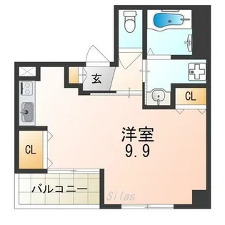 ヴィラペントハウス堺東【2階】の間取り
