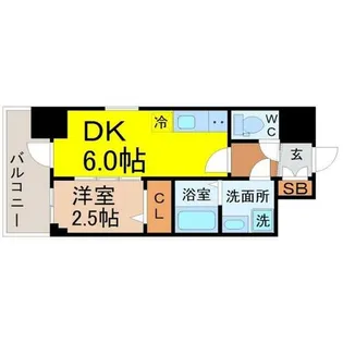 エスリード池下レスティア【2階】の間取り