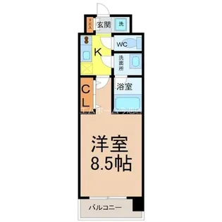 ルクレ新栄レジデンス【5階】の間取り
