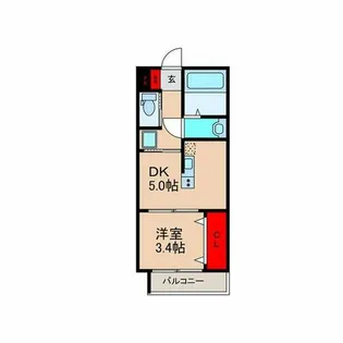REGIES近大SouthⅡ【3階】の間取り