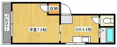 クリオハイム【201号室】の間取り