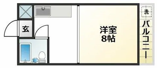 大阪府大阪市東淀川区豊新3丁目【マンション】の間取り