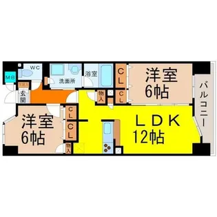ヴィラエーデル大須【3階】の間取り